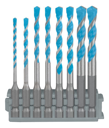 Kit 8 Brocas Hex-9 Multiconstruction Ø3/4/5/5/6/6/8/8 Bosch