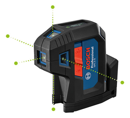 Nível a Laser Linhas Verdes Gpl 5 G de 5 Pontos Bosch