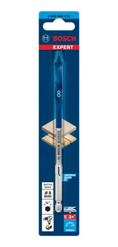 Broca Chata Encaixe Hexagonal Ø8mm X 152mm 1/4 Speed Bosch