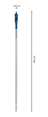 BROCA CHATA ENCAIXE HEXAGONAL Ø13MM X 400MM 1/4 SPEED BOSCH