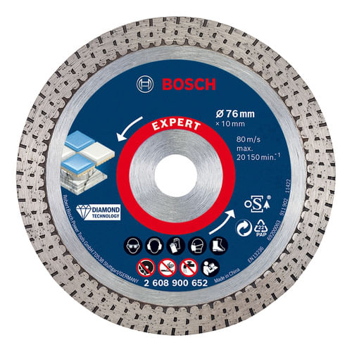 Disco Diamantado 76mm Expert For Hard Ceramic Bosch