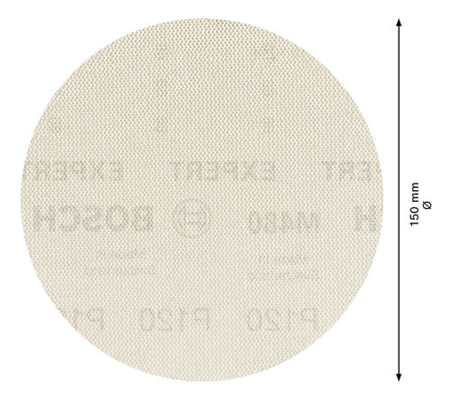 Disco de Lixa Expert 150mm G180 M480 5 Peças Bosch