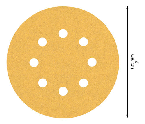 Disco de Lixa Expert 125mm Gr240 C470 5 Peças Bosch