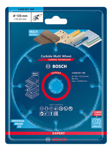 Disco de Corte Expert Carbide Multi-wheel 125mm Bosch