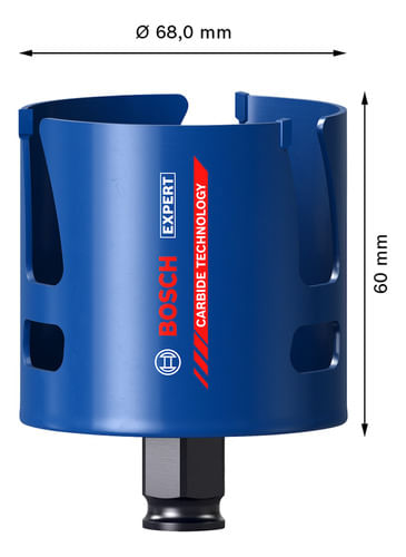 Serra Copo 68mm Expert Multimaterial Power Change Bosch