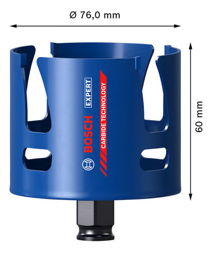 SERRA COPO 76MM EXPERT MULTIMATERIAL POWER CHANGE BOSCH