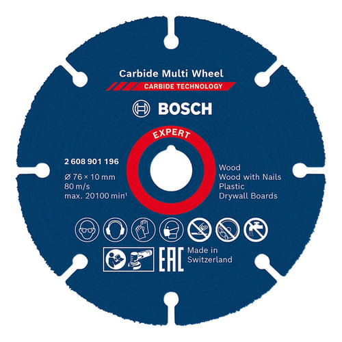 Disco de Corte Expert Carbide Multi-wheel 76mm Bosch