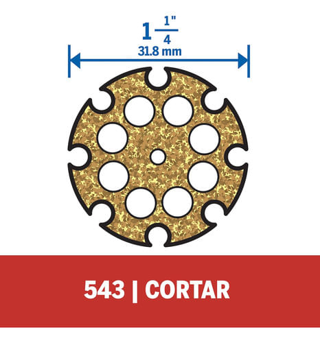 Disco de Corte Perfilar 31.8mm para Madeira Dremel