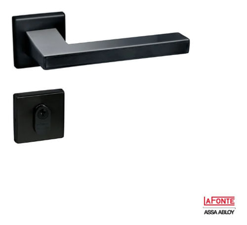 FECHADURA EXTERNA 6270 ST2-55MM ROSETA 333 PRETO LA FONTE