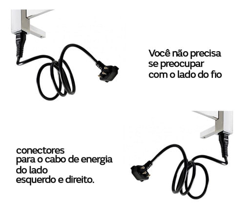 TOALHEIRO TÉRMICO QUADA DIGITAL BIVOLT GRANDE BRANCO METALWORKS