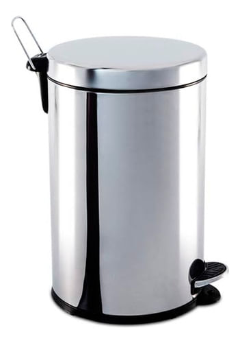 LIXEIRA REDONDA 3 LITROS 27X17CM INOX POLIDO BRINOX