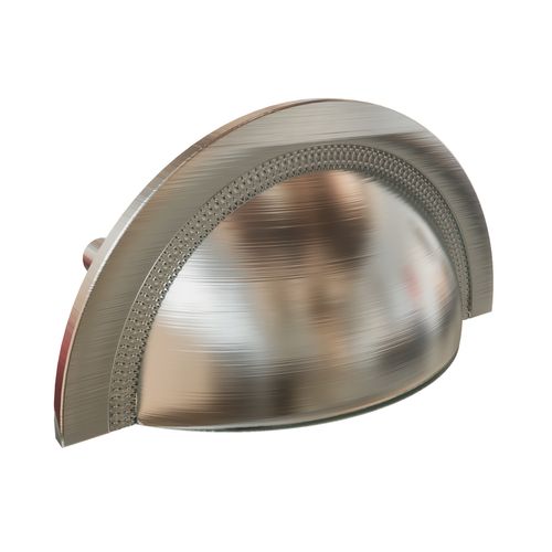 Puxador Concha Shell 48mm Cromo Escovado Zen