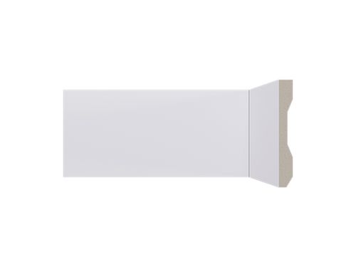 Rodapé de Poliestireno Lev101 Branco 100mm X 2400mm Santa Luzia