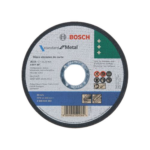 Disco de Corte Standard For Metal 115x1mm Reto Bosch