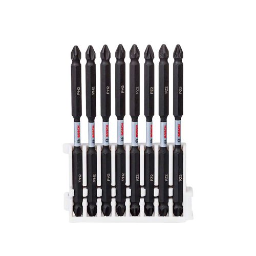 Jogo de Bits para Parafusar Ph2-pz2 110mm Extra Hard 8 Peças Bosch