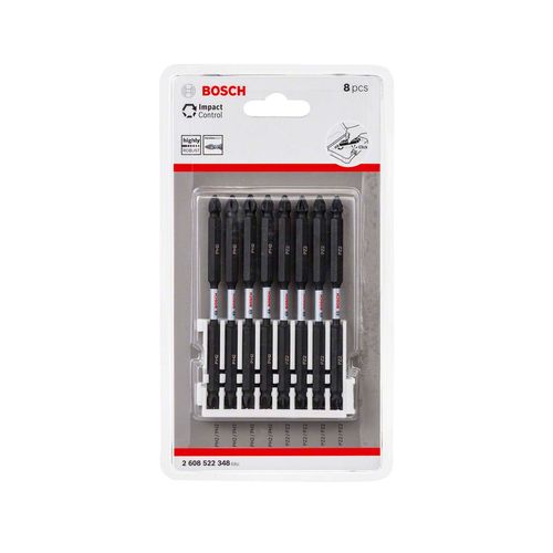 Jogo de Bits para Parafusar Ph2-pz2 110mm Extra Hard 8 Peças Bosch