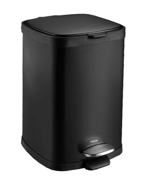 Lixeira Pedal e Balde Frame 6l 290x220x292mm Preta Brinox
