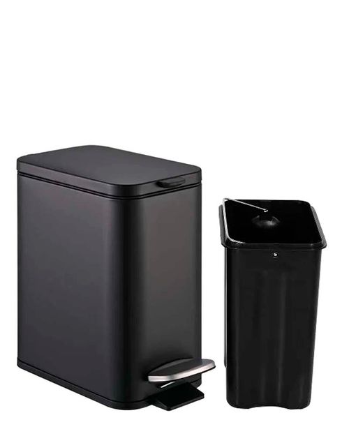 Lixeira Frame 5 Litros Retangular 29x30x14.9cm Preta Brinox