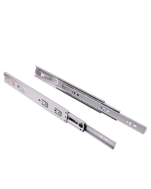 Corrediça Telescópica Tt45 50cm Abertura com Toque 45kg Zinco Acetinado Fgv/tn