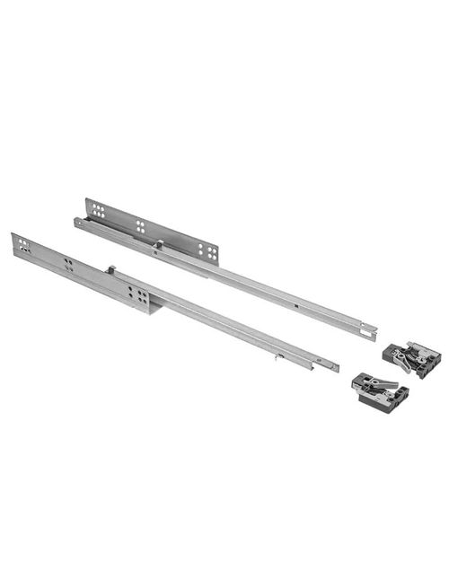 Corrediça Invisível 50cm com Amortecedor Extração Parcial 25kg Fgv/tn