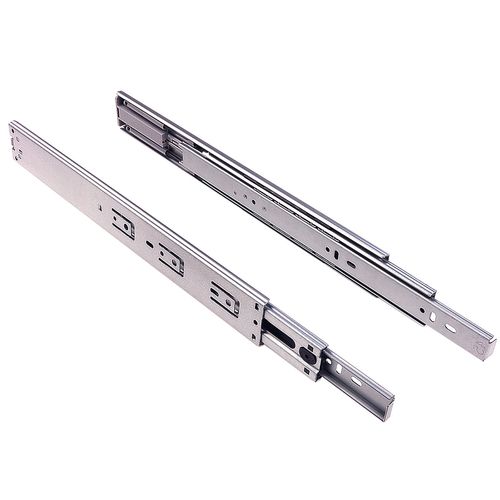 Corrediça Telescópica 55cm com Amortecedor Tt45 45kg Zinco Acetinado Fgv/tn