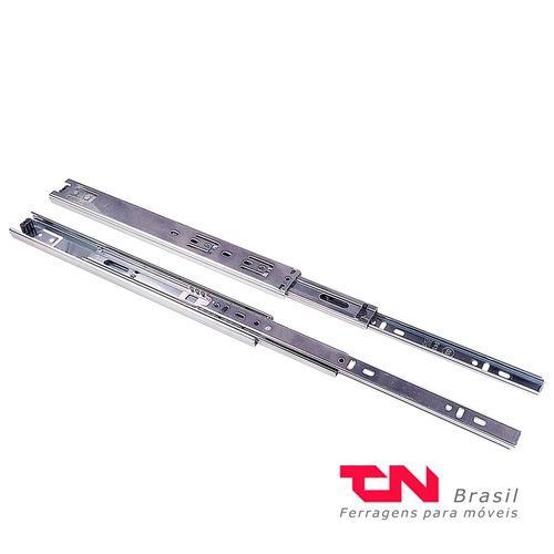 Corrediça Telescópica 60cm Mini Light H35 25kg Zincada Fgv/tn