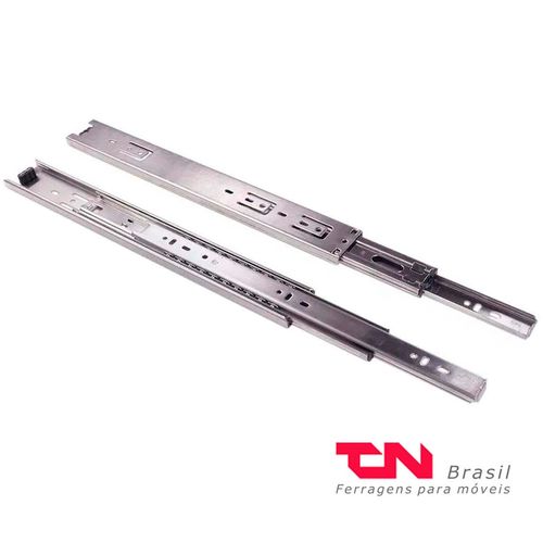 Corrediça Telescópica 40cm Tn H45 40kg Inox Fgv/tn