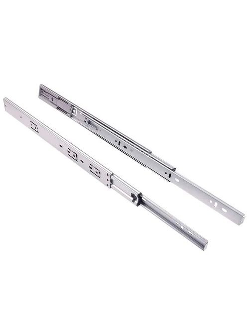 Corrediça Telescópica 55cm com Amortecedor Tt35 25kg Zinco Acetinado Fgv/tn