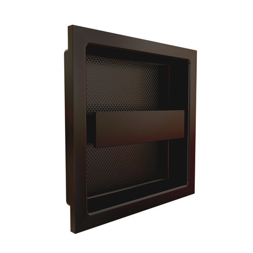 Puxador Livorno de Embutir 98x98mm Preto Zen