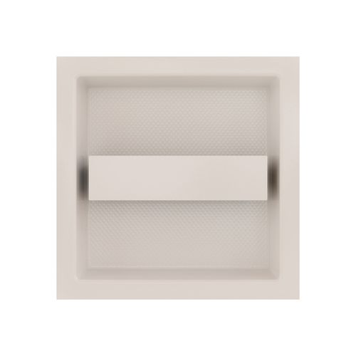 Puxador Livorno de Embutir 98x98mm Branco Zen