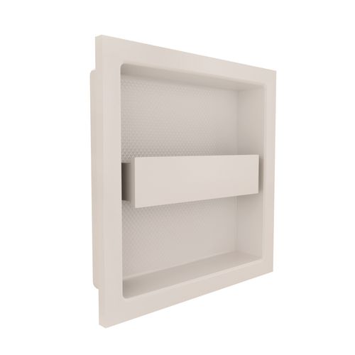 Puxador Livorno de Embutir 98x98mm Branco Zen