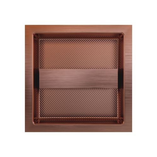 Puxador Livorno de Embutir 98x98mm Rosê Escovado Zen