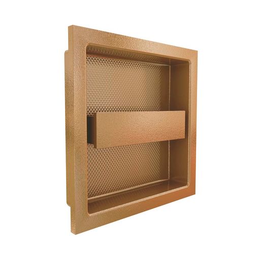 Puxador Livorno de Embutir 98x98mm Bronze Zen