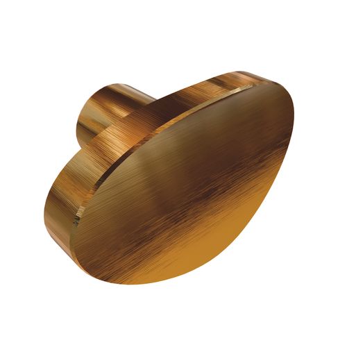 Puxador Beetle Sem Base Gold Escovado Zen