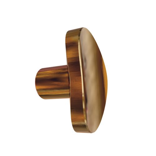 Puxador Beetle Sem Base Gold Escovado Zen