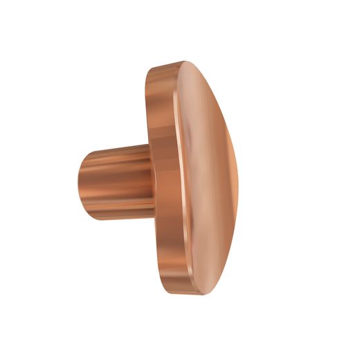 Puxador Beetle Sem Base Dourado Matte Zen
