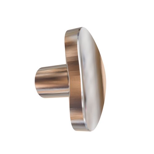 Puxador Beetle Sem Base Cromo Escovado Zen