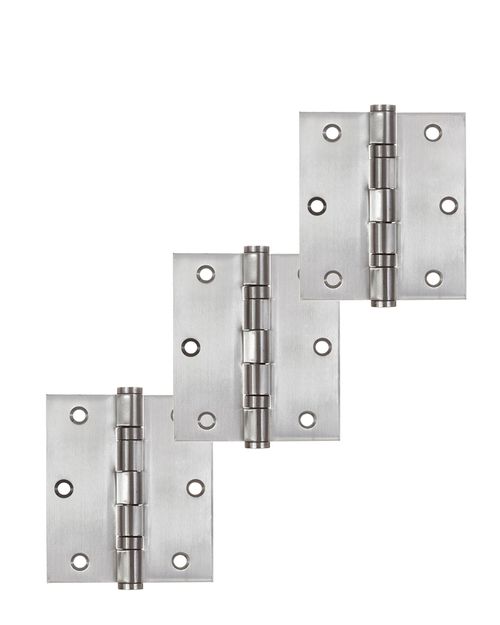 Dobradiça 3 X 2.½ Inox Escovado 3 Unidades Unica