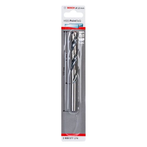 BROCA PARA METAL HSS-POINT TEQ 10.0MM BOSCH