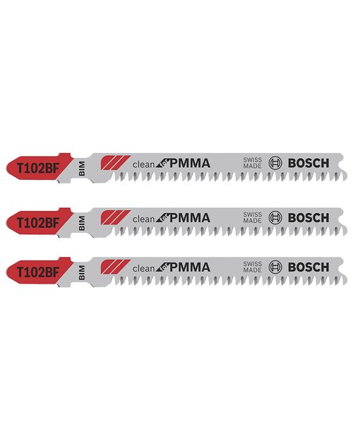 LÂMINA PARA SERRA TICO TICO ACRÍLICO T102BF C/3 PEÇAS BOSCH
