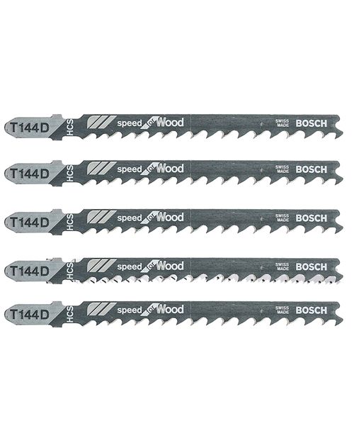 Lâmina para Serra Tico Tico Madeira T144d C/5 Peças Bosch