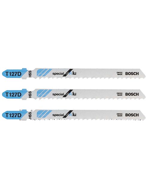 Lâmina para Serra Tico Tico Metais T127d C/3 Peças Bosch