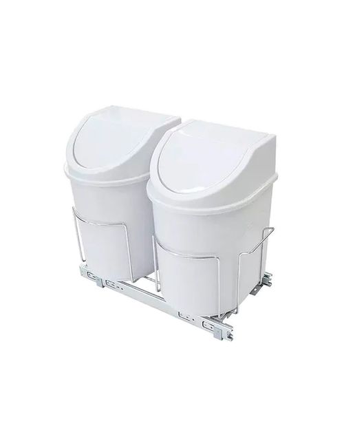 Lixeira Eco 8718 de Base 24 Litros com Trilho Cromado Jomer