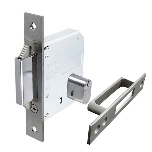 Fechadura Externa Bico Duplo Hook 55mm Cromo Acetinado La Fonte