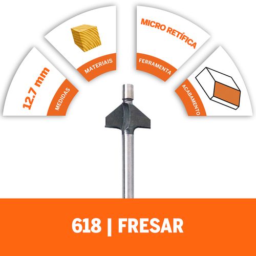 Fresa Chanfrar a 45º em Madeira Modelo 618