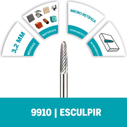 Escareador para Esculpir de 3.2mm para Perfilar