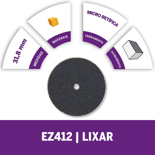 Disco de Lixa 31.8mm de Grão Médio