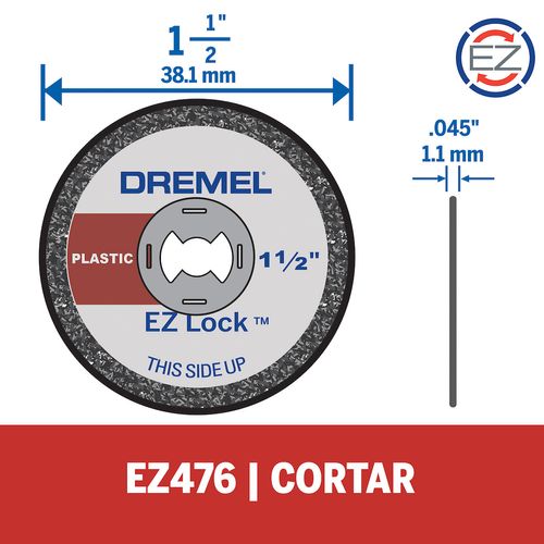 Disco de Corte 38.1mm Espessura 1.1mm para Plástico