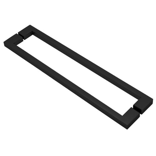 Puxador Bene Duplo 400mm Inox Preto Formi