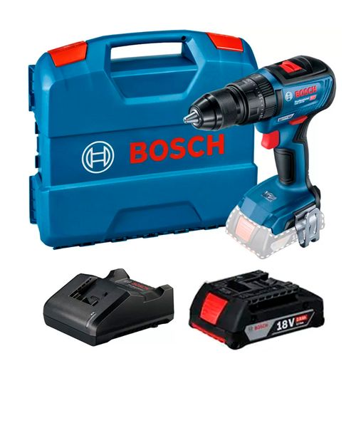 Parafusadeira Furadeira de Impacto Gsb 18v-50 2 Baterias e Maleta Bosch